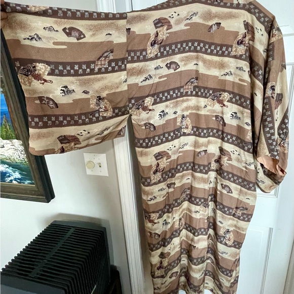 Vintage Japanese yukata kimono robe size large Men’s - Picture 4 of 16